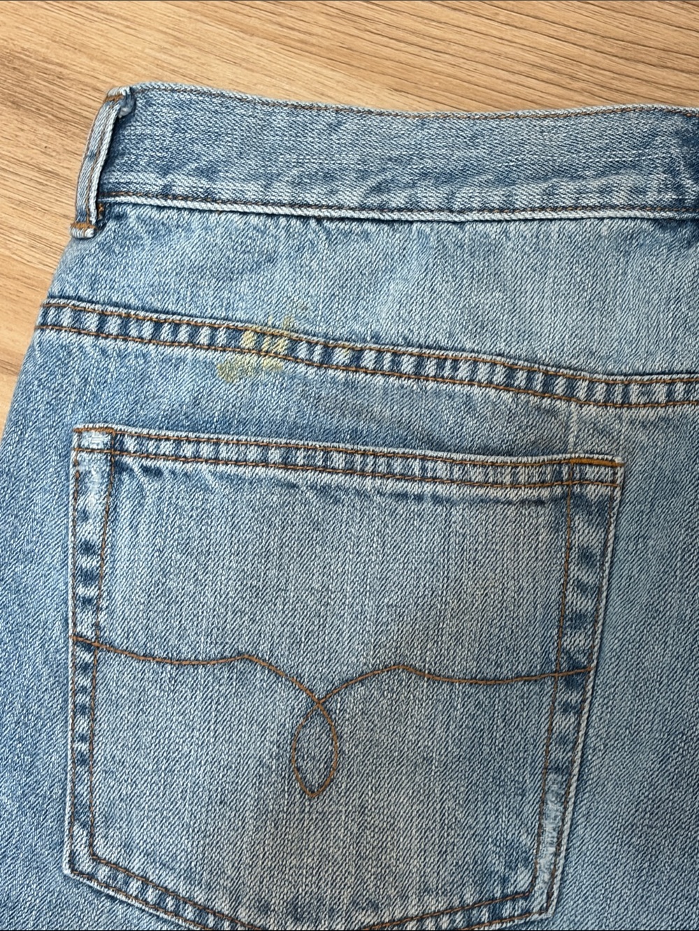 Vintage Lauren Jeans Co Ralph Lauren Denim Bermuda Shorts Light Wash 100% Cotton - Picture 6 of 6